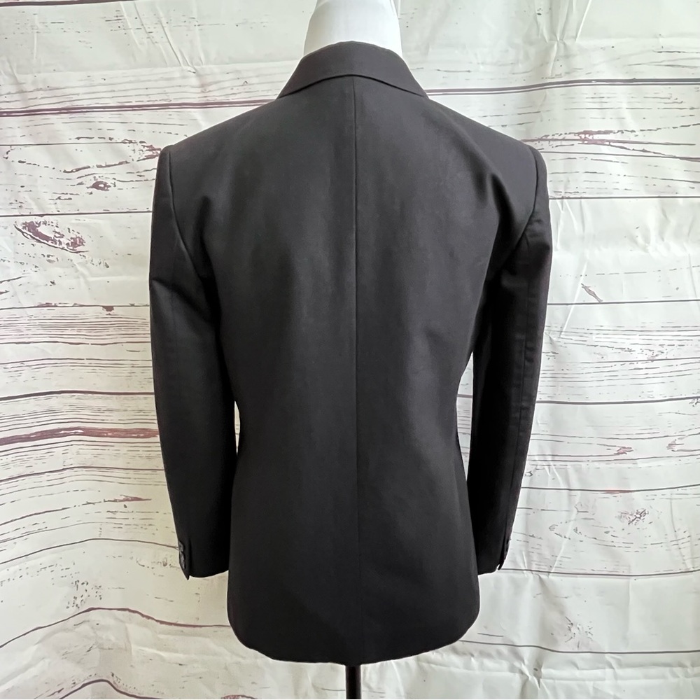 Talbots Classic 3 Button Blazer Size 6 Black - image 6